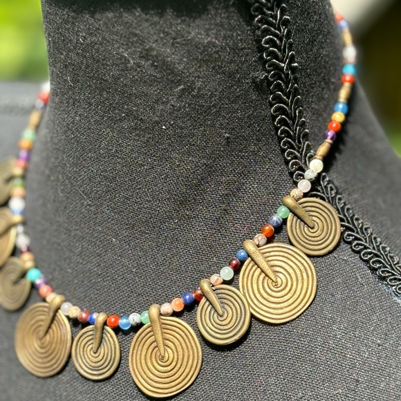 French Vintage Beaded Necklace - Picture 3 of 5